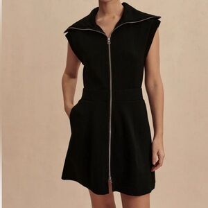 VARLEY Rebecca Dress Black Full Zip Pockets Doublesoft Medium
